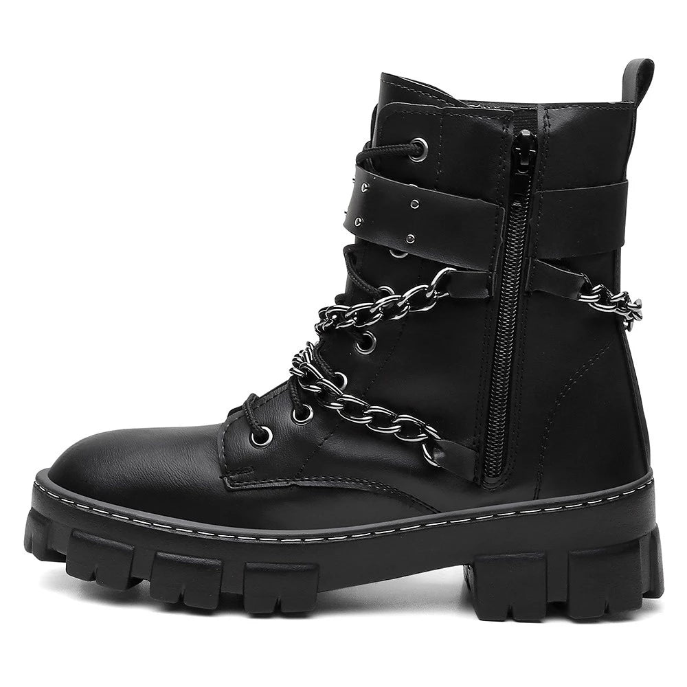 Bota Coturno Corrente Cano Médio